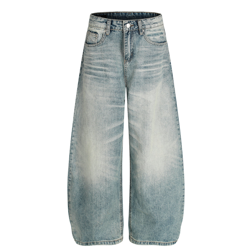 Sky Fade | Soft-Wash Wide Jeans - Santo 