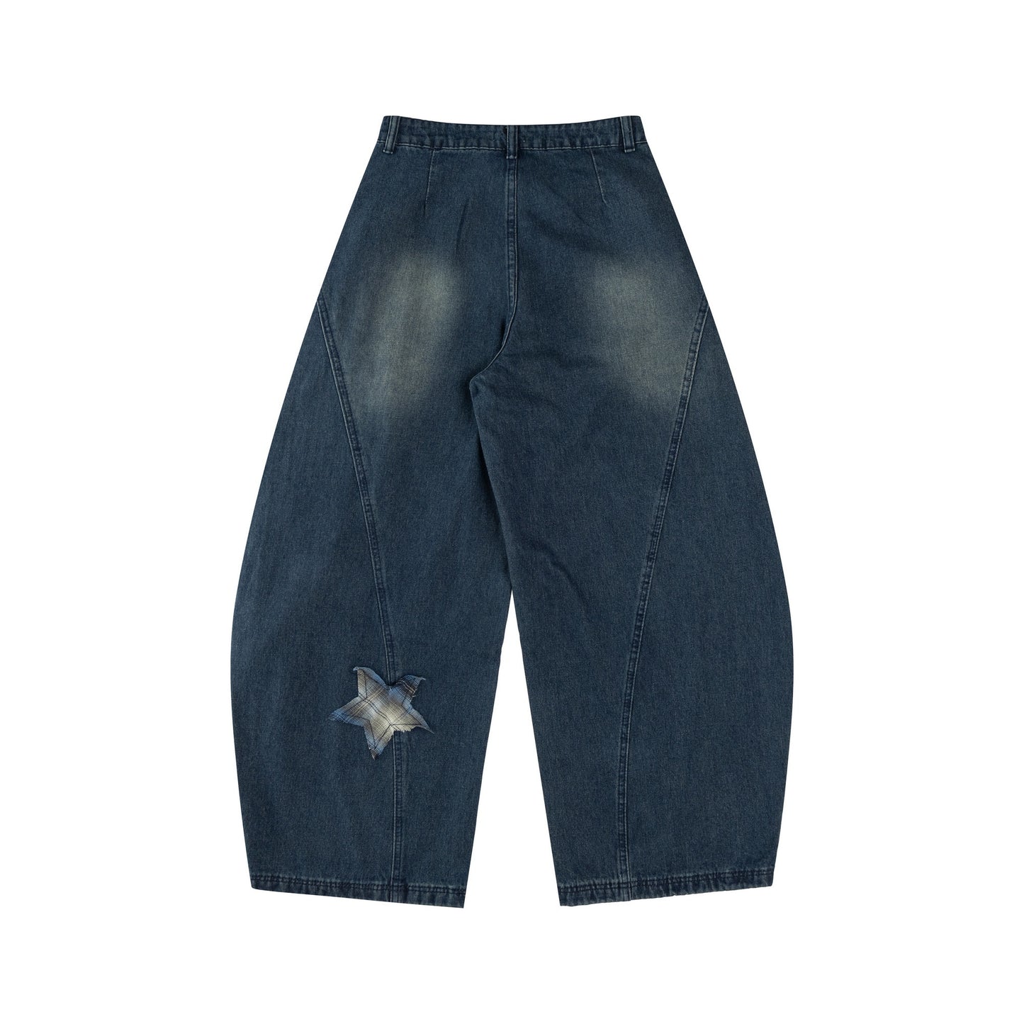 Starry Stitch | Denim Wide-Leg Pants - Santo 