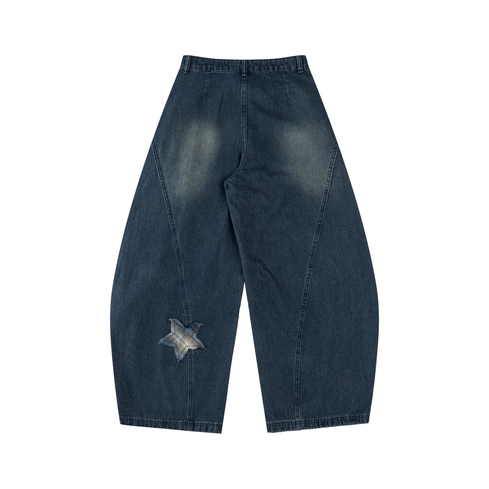 Starry Stitch | Denim Wide-Leg Pants - Santo 