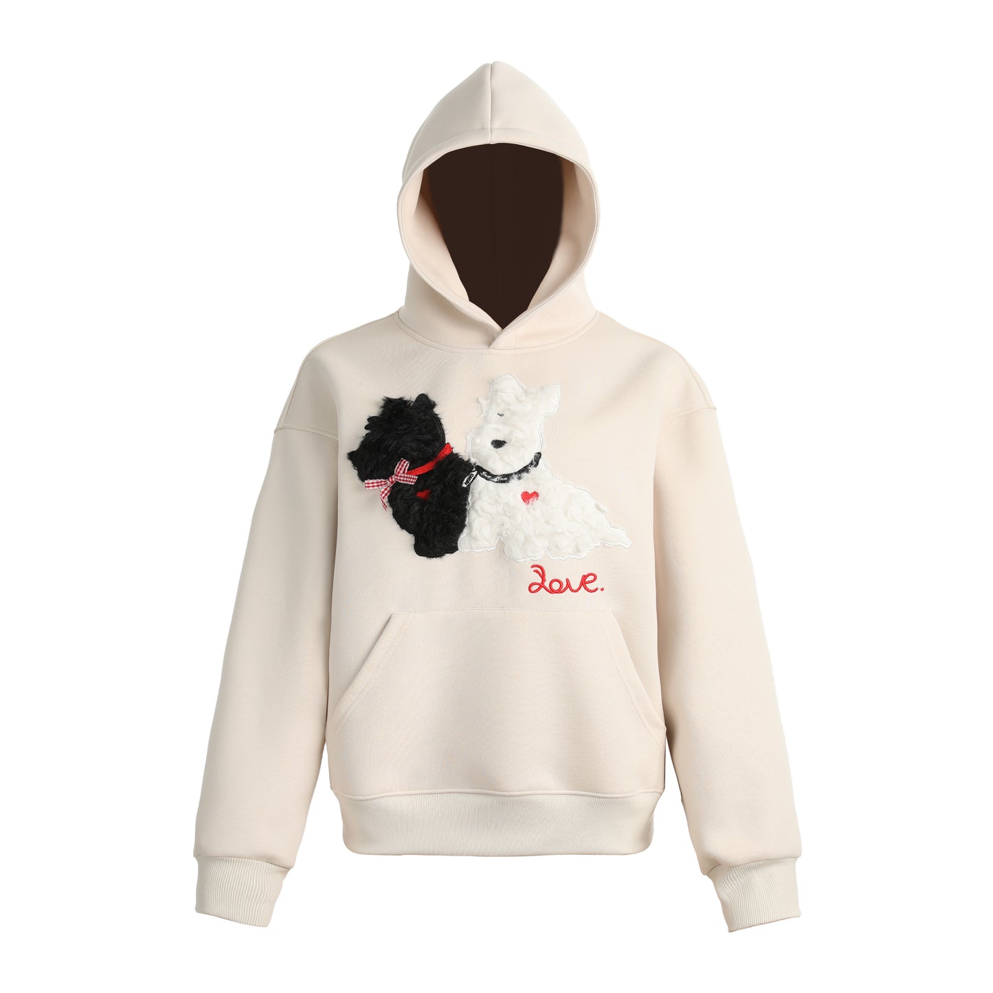 Puppy Love | Fleece Hoodie with Dog Patch