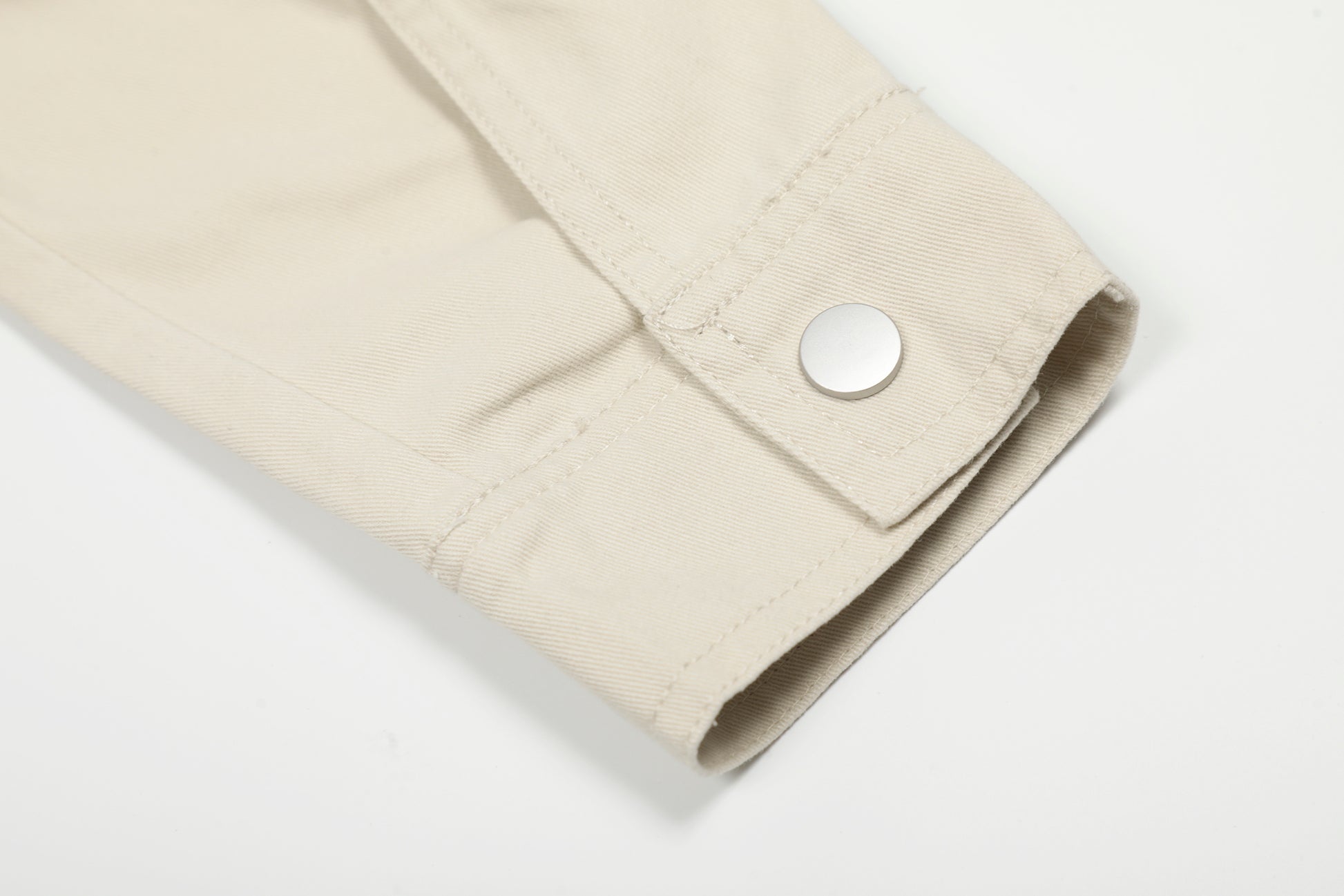 Steel Fade | Minimalist Zip-Up Denim Jacket - Santo 