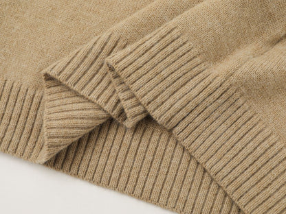 Winston | Dual-Collar Cable Knit Sweater - Santo 