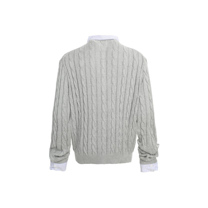 Fuzzy Pup | Dog Sweater with Colorful Knit Scarf