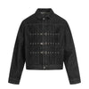 Fortune Grip | Buckled Washed Denim Jacket