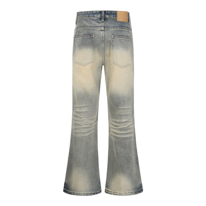 Vintage Washed Flare Jeans