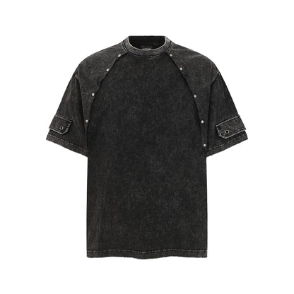 Panel Cotton Stitch T-Shirt