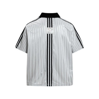 Vintage Varsity Striped Soccer Jersey