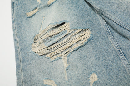 Starlight | Streetwear Star Print Denim Shorts