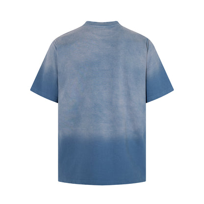 Washed Graphic Print Cotton T-Shirt