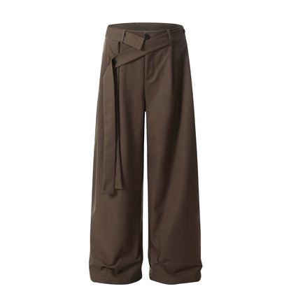 Pleated Belted Machete Track Pants