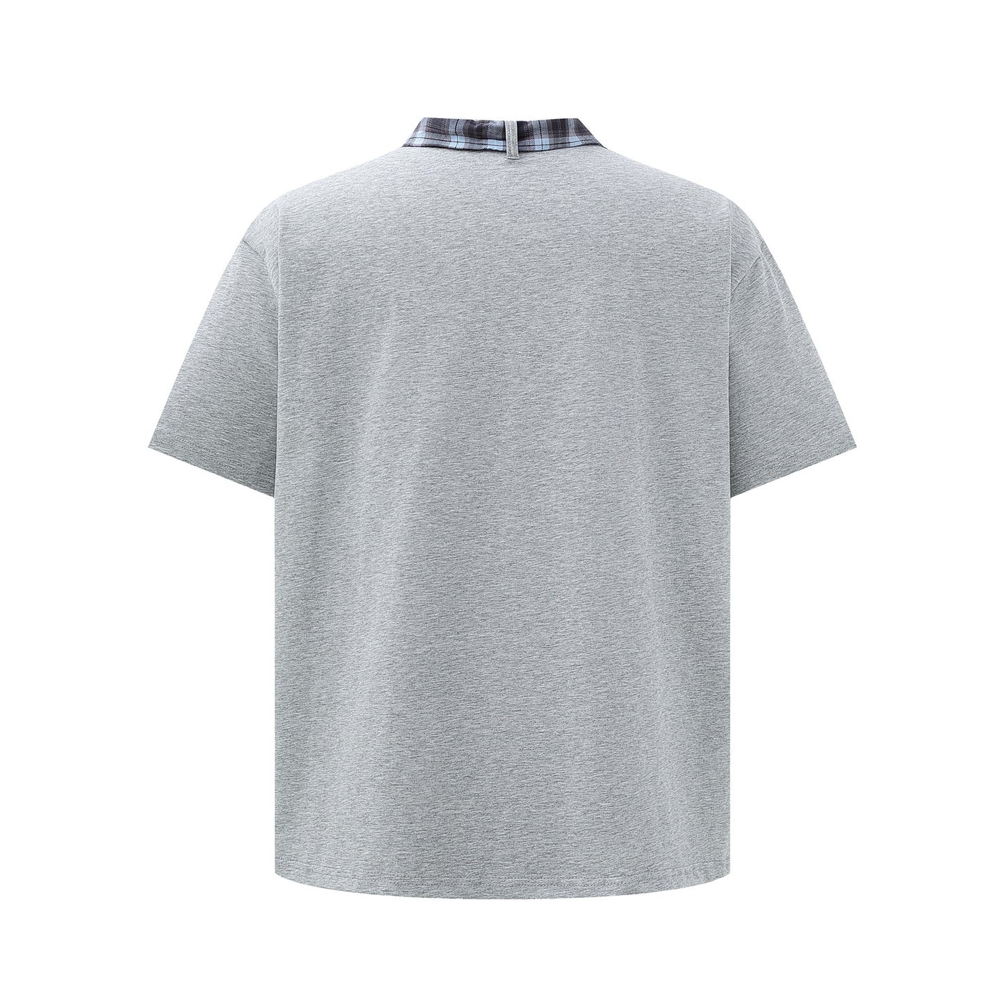Street Plaid Tie Short Sleeve T-Shirt