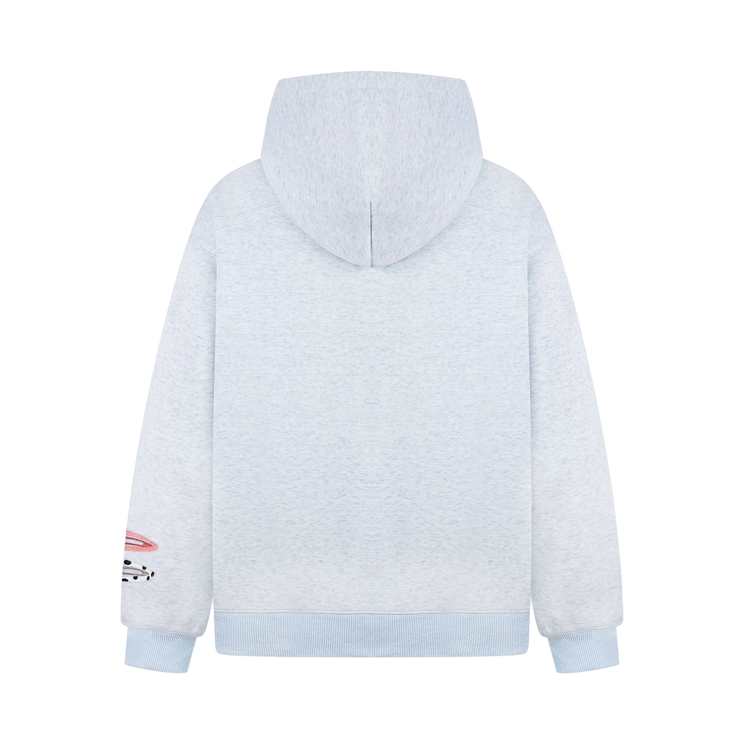 Detachable Hair Clip Decoration Zip Up Hoodie - Santo 
