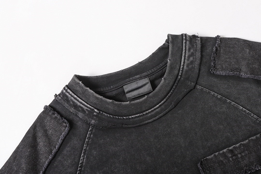 Exposed Seam Washed T Shirt