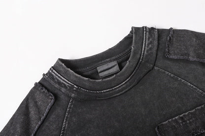 Exposed Seam Washed T Shirt