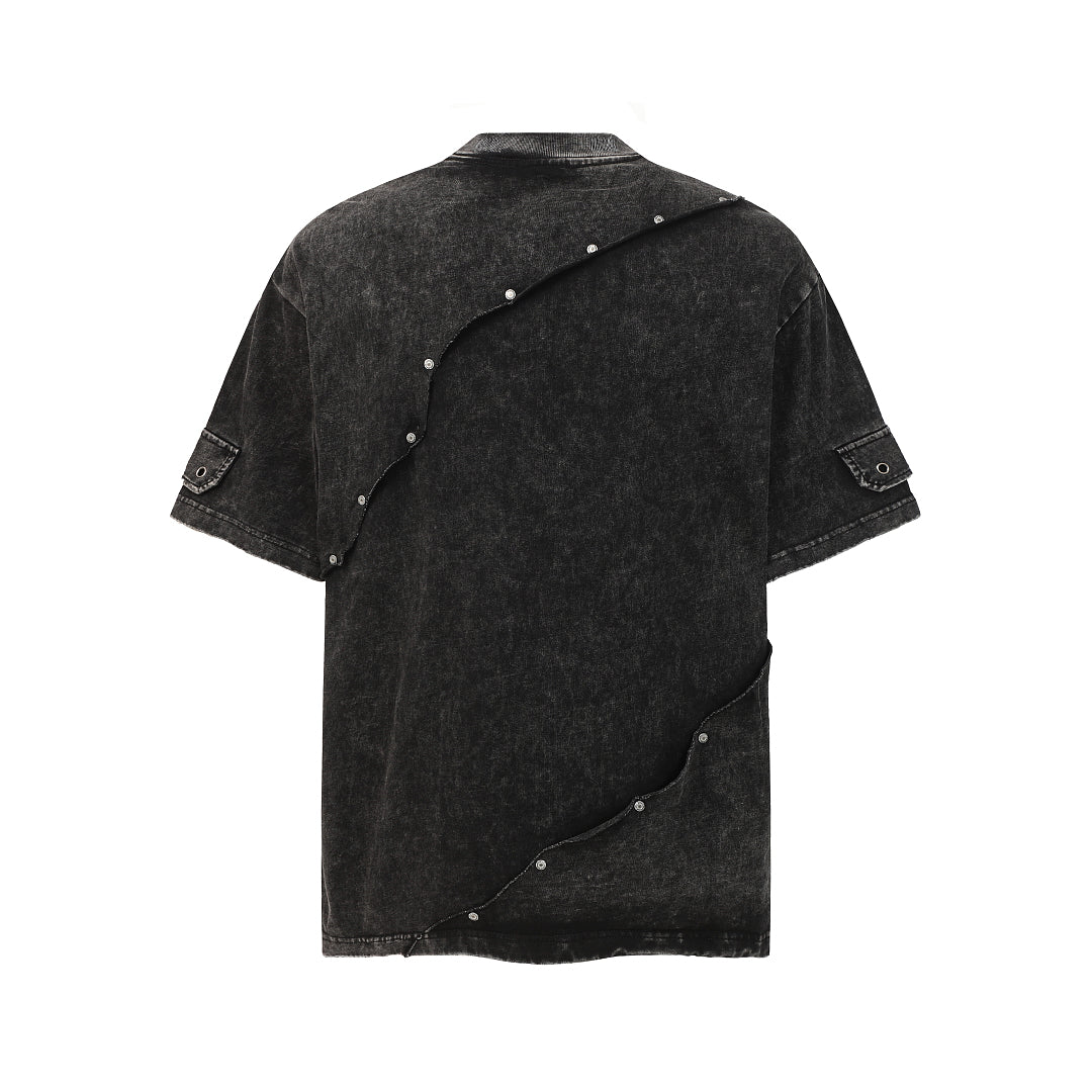 Panel Cotton Stitch T-Shirt