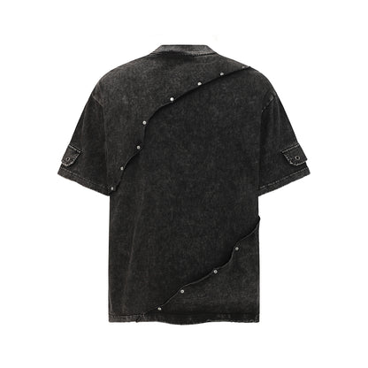 Panel Cotton Stitch T-Shirt