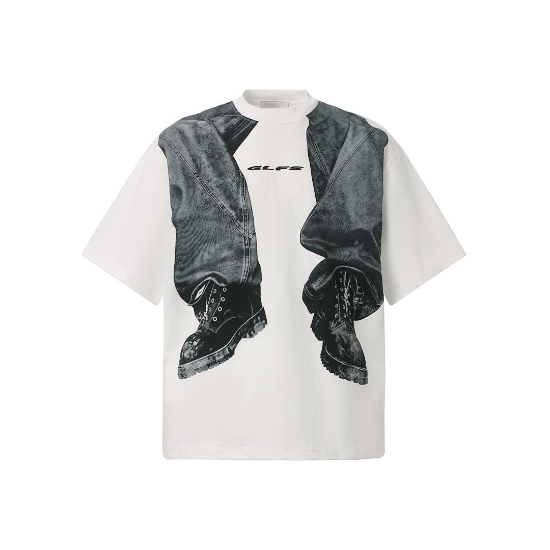 3D Trompe L’Oeil Graphic Short Sleeve T-Shirt