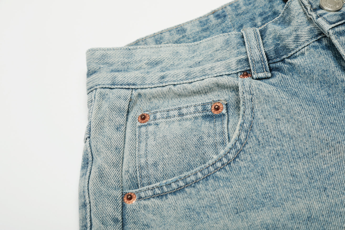 Starlight | Streetwear Star Print Denim Shorts