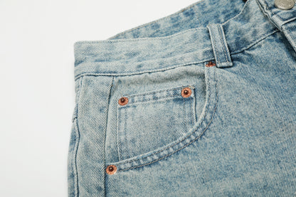 Starlight | Streetwear Star Print Denim Shorts