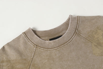 Vintage Washed Panel Seam Oversized T-Shirt - Santo 