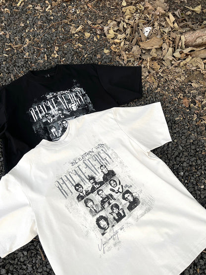 Oversized Gothic Graphic Print T-Shirt