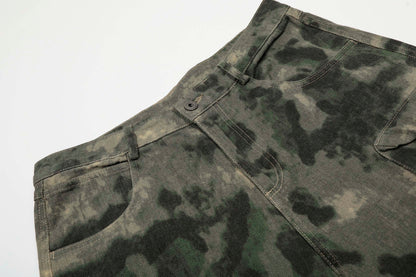 Camo-Print Baggy Cargo Jorts - Santo 