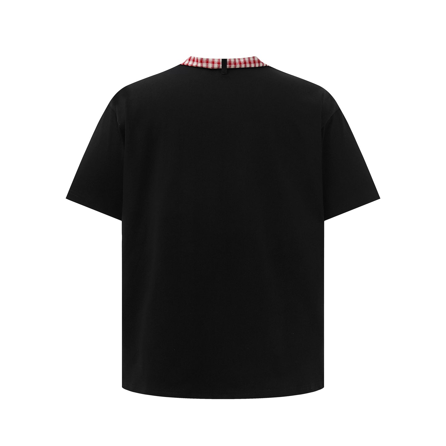 Street Plaid Tie Short Sleeve T-Shirt