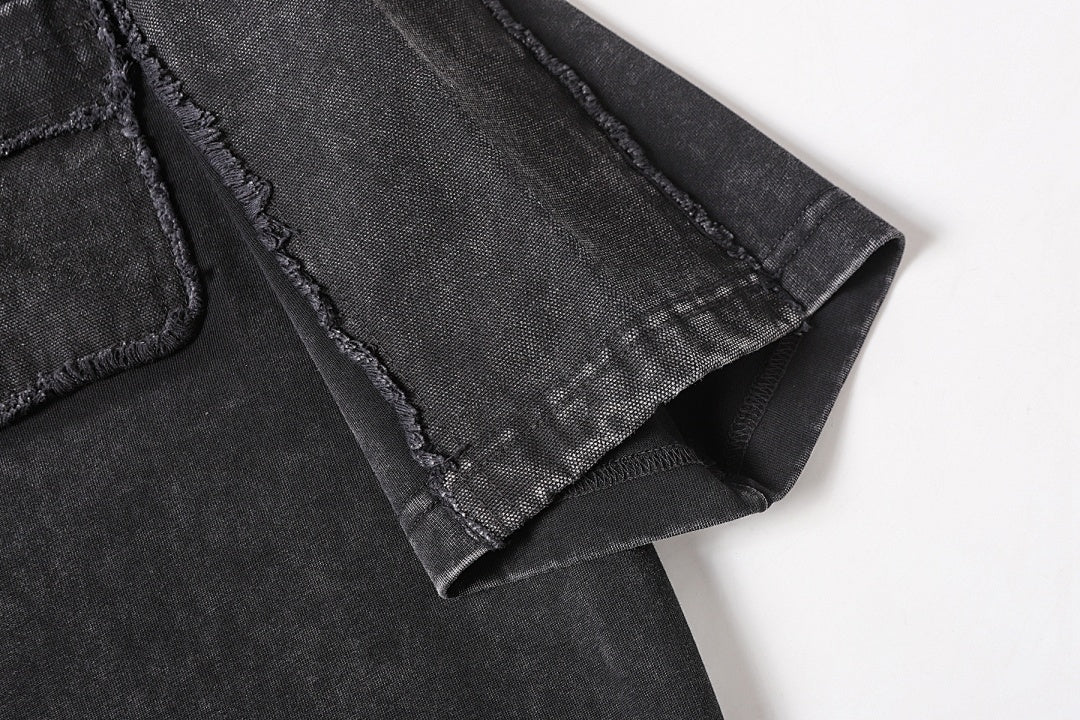 Exposed Seam Washed T Shirt