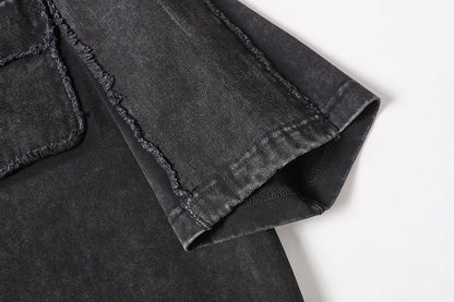 Exposed Seam Washed T Shirt