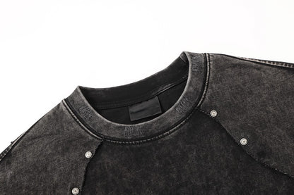 Panel Cotton Stitch T-Shirt