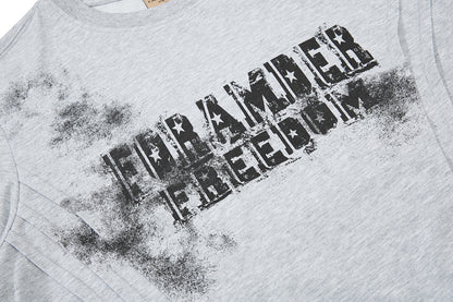Deconstructed Pleated Freedom T-Shirt