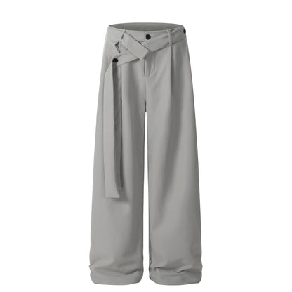 Pleated Belted Machete Track Pants