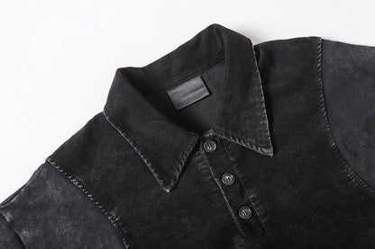 Panel Stitch Cotton T-Shirt