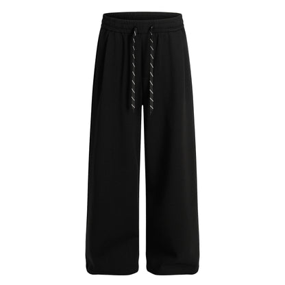 Drawstring Wide Leg Relaxed Sweatpants