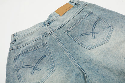 Starlight | Streetwear Star Print Denim Shorts