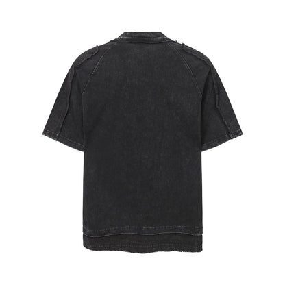 Exposed Seam Washed T Shirt