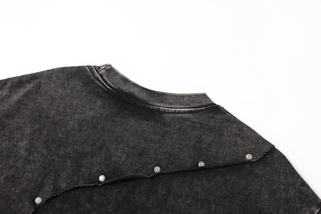 Panel Cotton Stitch T-Shirt