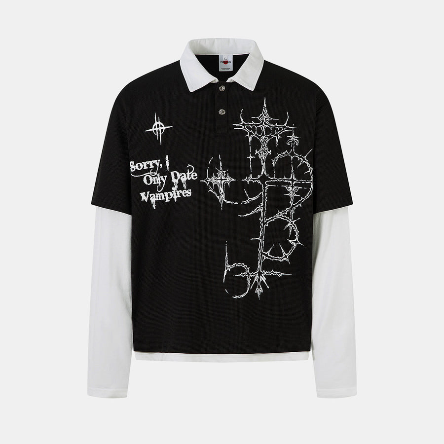 Gothic Vampire | Waffle Long Sleeve T-Shirt