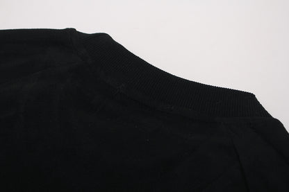 Suede Panel Embroidered Logo Short Sleeve T-Shirt