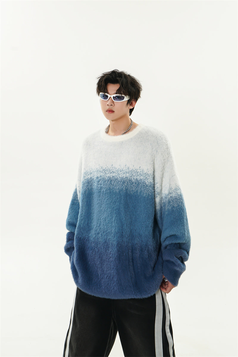 Sunset Bliss | Ombre Gradient Knit Pullover