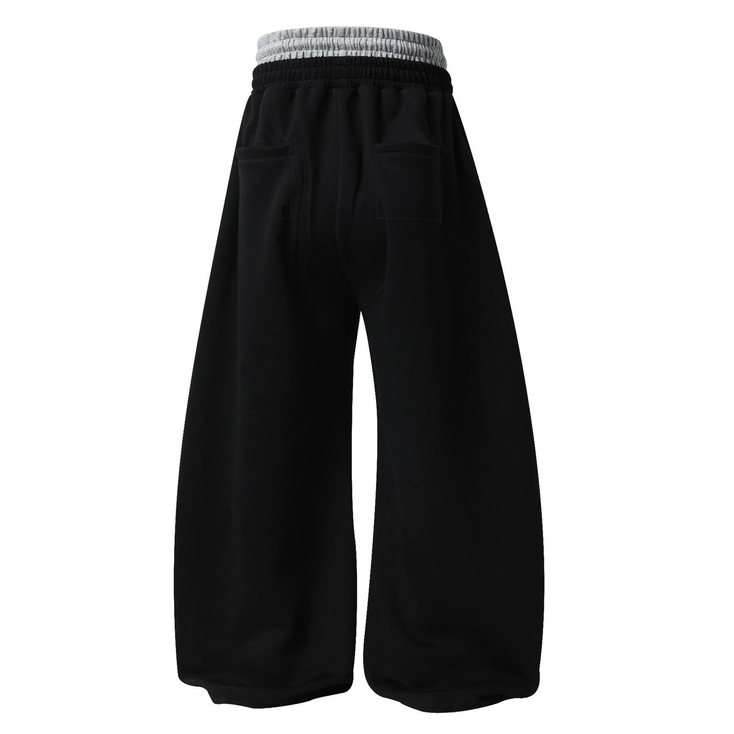 Double-Waisted Ruched Sweatpants