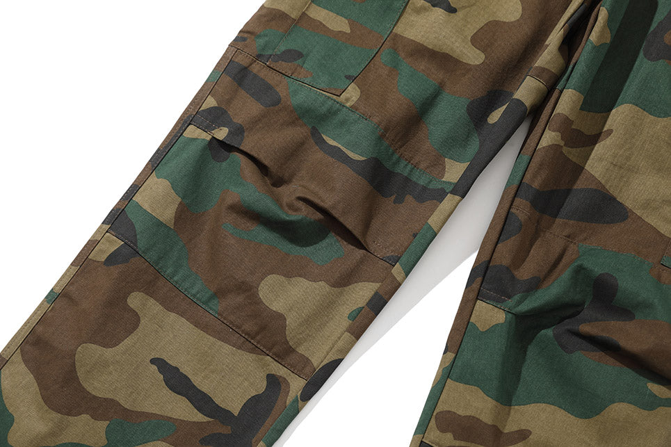 Pantalon cargo à cordon de serrage imprimé camouflage pour chien