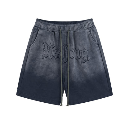 Shadow Craft | Acid Wash Stretchy Shorts - Santo 