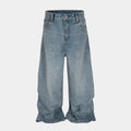 Stacked Washed Blue | Wide Jeans - Santo 