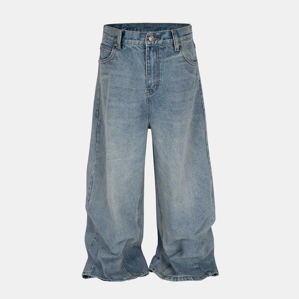 Stacked Washed Blue | Wide Jeans - Santo 