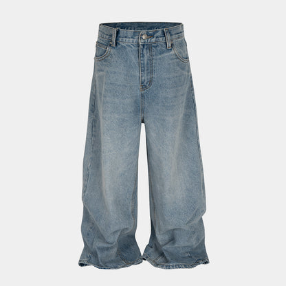 Stacked Washed Blue | Wide Jeans - Santo 