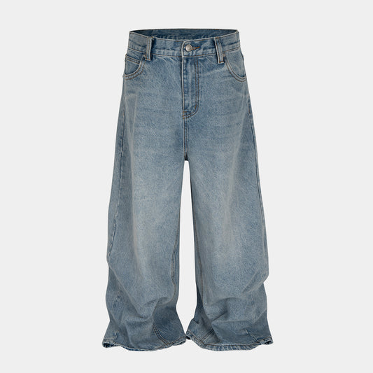 Stacked Washed Blue | Wide Jeans - Santo 