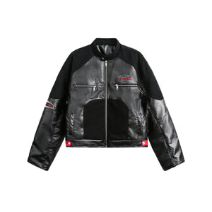 Race Zone | Moto-Inspired White Zip Jacket