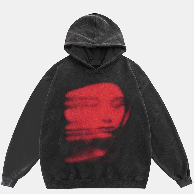 'Red face' Hoodie - Santo 