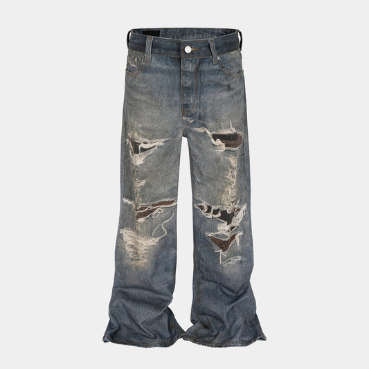 Snake Patch Destroyed | Distressed Jeans - Santo 